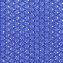 Bâche à bulles piscine 400 microns bleue (Bordée 2 côtés)