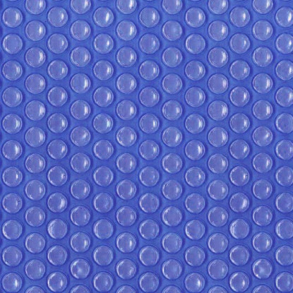 Bâche à bulles piscine 400 microns bleue (Bordée 2 côtés)