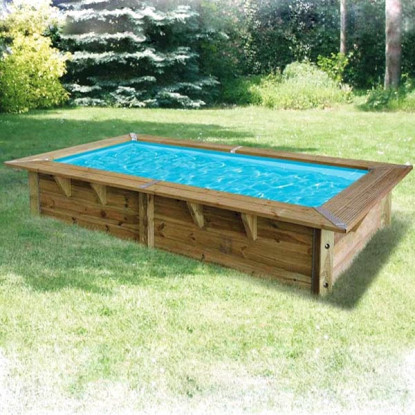 Piscine bois Ubbink Sunwater All in ONE 3,50 x 2,00 x h0,71m