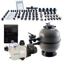 Kit de filtration complet pour piscine jusqu\'à 90 m3