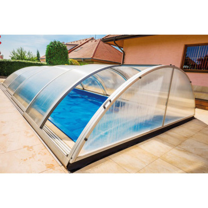 Abri de piscine télescopique bas Tenor 8,54 x 3,80 x h1,37m