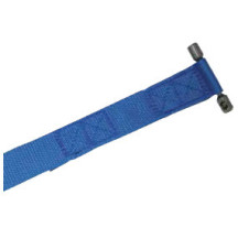 Sangle avec insert inox côté enroulement coloris bleu