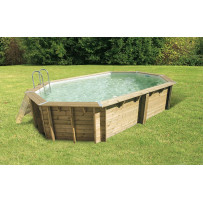 Piscine bois Ubbink Ocea 6,10 x 4 x h1,30m