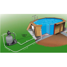 Piscine bois Ubbink Ocea 5,50 x 3,55m