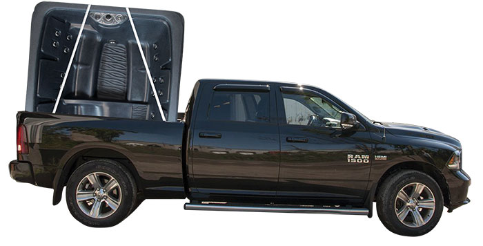 Transport facile des spas rotomoulés