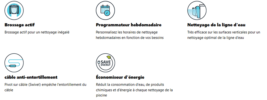 Avantages du robot de piscine Dolphin M400