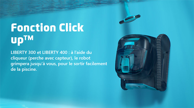 Système Click Up du robot Dolphin Liberty 300