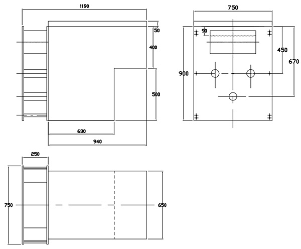 Côtes du mur filtrant GS14M Connect Filtrinov