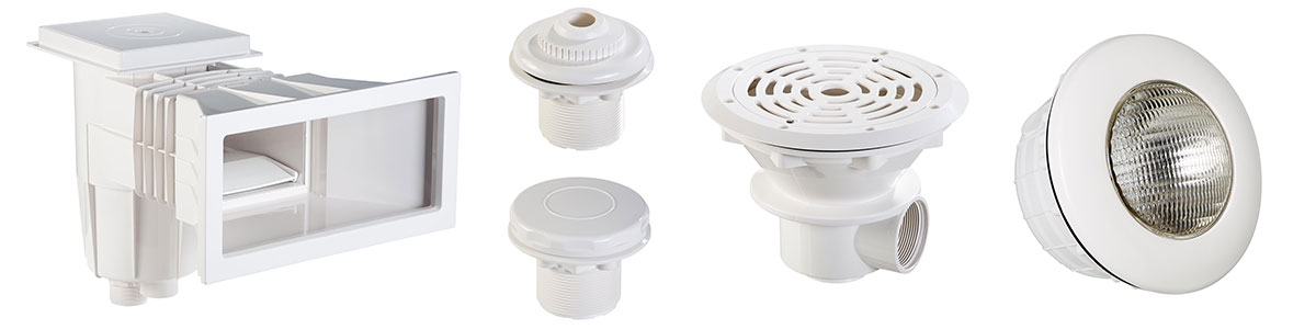 Pièces à sceller pour kit piscine polystyrène