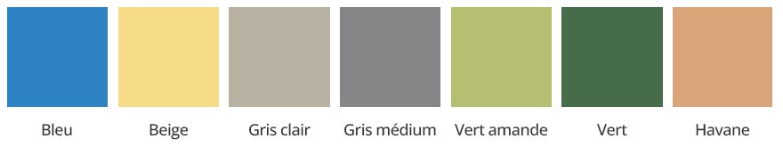 Coloris de la bâche à barres Evo Astralpool