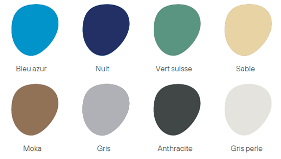 Coloris de la bâche de sécurité pour piscine WaluLock Top by Walter