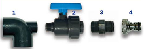 Kit d'amorçage diamètre 50 mm pour piscine