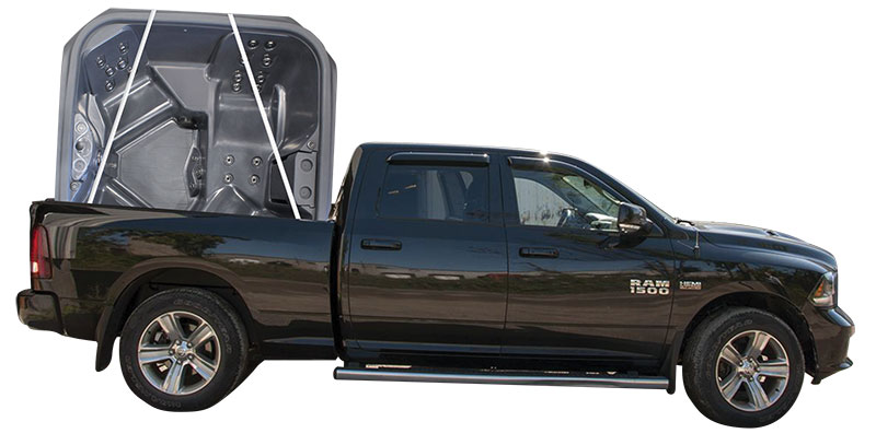 Transport facile du spa 4 places Neptune